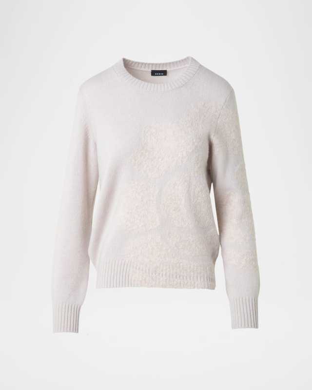 Anemone Boucle Cashmere-Silk Knit Sweater